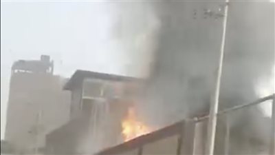 لحظة تصاعد الأدخنة من محطة الصرف الصحي بالخصوص (فيديو) 