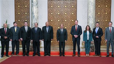 السيسي يستعرض مع وفد الكونجرس الأمريكي جهود الوقف الفوري لإطلاق النار بغزة ونفاذ المساعدات