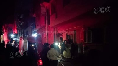 حريق هائل يلتهم شقة سكنية بمنطقة العجيزي في طنطا (صور)