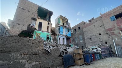 انهيار عقار مكون من 3 طوابق فى بولاق أبو العلا