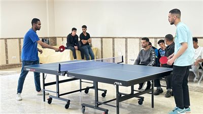 40 طالبا وطالبة يشاركون في مسابقة تنس الطاولة بجامعة الإسماعيلية الجديدة الأهلية