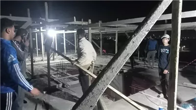 حملة لإزالة تعديات البناء المخالف بالقنطرة غرب الإسماعيلية (صور) 