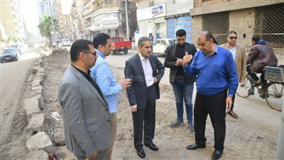 محافظ الغربية يتابع مشروعات الرصف والتطوير في طنطا (صور)