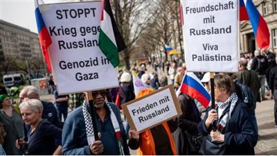 برلين تشهد احتجاجات من أجل مفاوضات سلام حول النزاع الأوكراني 