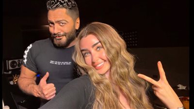 تامر حسني وهنا الزاهد من كواليس فيلم ري ستارت: راجعين لكم بدم جديد