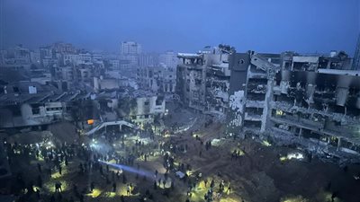 الإعلام الحكومي بغزة: جريمة إبادة جماعية بحرق مجمع الشفاء وقتل واعتقال 700 فلسطيني