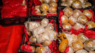 شمام بالمخدرات، تفاصيل ضبط السلطات السعودية مليون قرص كبتاجون فى منفذ ضبا (فيديو)