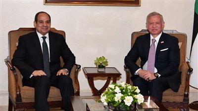  الرئيس السيسي وملك الأردن يبحثان استعدادات القمة العربية الطارئة في مصر 27 فبراير 