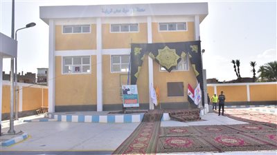 افتتاح محطة رفع صرف صحي بقرية الرياينة ضمن مبادرة حياة كريمة بالأقصر