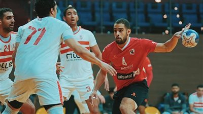 قمة كرة اليد، الأهلي يتقدم على الزمالك في الشوط الأول