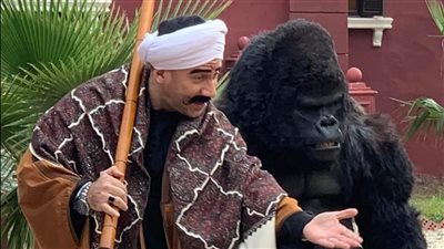 كواليس صناعة أول غوريلا متحركة بمسلسل الكبير أوي في رمضان 2024 (صور)