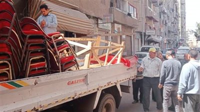 رفع 696 حالة إشغال طريق مخالف خلال حملات مكبرة بنطاق 3 مراكز بالبحيرة