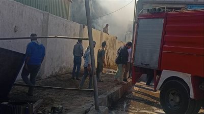 حريق بمصنع زيوت بالقنطرة شرق الإسماعيلية 