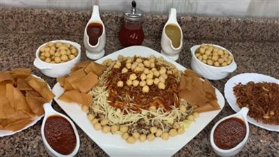 أكلة أول أيام العيد الرسمية، طريقة عمل الكشري زي المحلات 