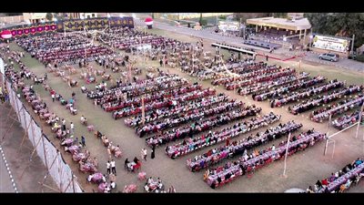 إفطار الصعايدة، أسيوط تنظم ليلة رمضانية لـ 8 آلاف أسرة من جميع محافظات الجنوب (صور) 