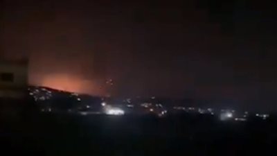 بعد إسقاط طائرة مسيرة، غارات إسرائيلية على البقاع شرقي لبنان (فيديو)