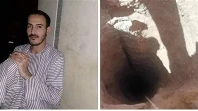 وصول جثمان طه ضحية السقوط في بئر بالصحراء لـ مستشفى المنيا العام