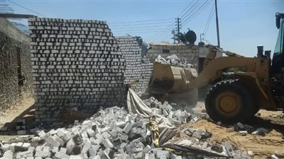 إزالة 18 حالة تعد على الأراضي الزراعية في البحيرة