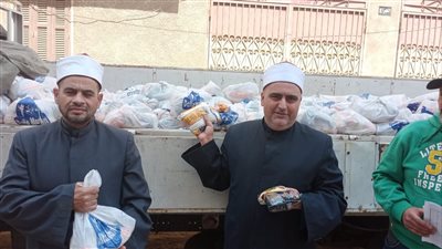 خلال يومين، الأوقاف توزع 56 طن أغذية من صكوك الإطعام بـ11 محافظة (صور)
