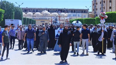 إقامة صلوات تجنيز الراهب القمص أرسانيوس الرزيقي بدير مارجرجس الرزيقات غرب الأقصر