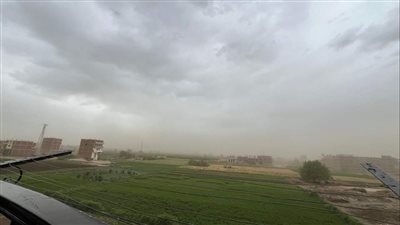 عاصفة ترابية وأمطار.. طقس غير مستقر بالقليوبية (صور)