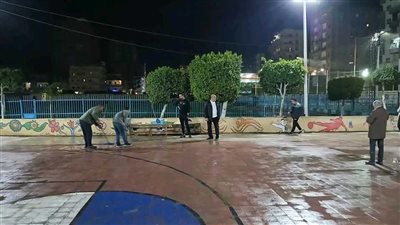 بعد غرق ساحات مراكز الشباب بمياه الأمطار، ساحات جديدة بالشرقية تستعد لصلاة العيد (صور)