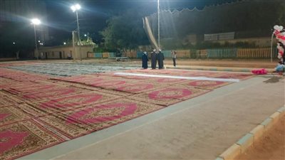 التجهيزات النهائية للساحات بأسيوط استعدادا لصلاة العيد وقرار بشأن غير المرخص منها (صور) 