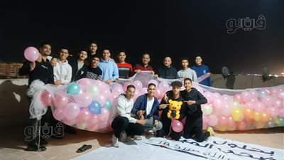 بأكبر شلالات بالونات، أهالي بورفؤاد يجهزون لـ كرنفال احتفالي بعد صلاة عيد الفطر (صور)