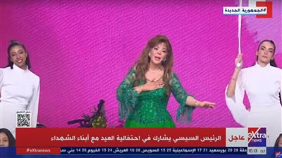 صفاء أبو السعود للرئيس السيسي: متشكرة جدا لحضرتك وأنا أول مرة أغني 