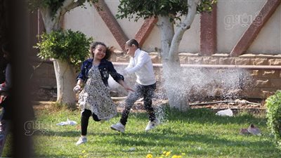 بكرة القدم والثلج، احتفالات الأطفال بثاني أيام عيد الفطر في الحديقة الدولية 