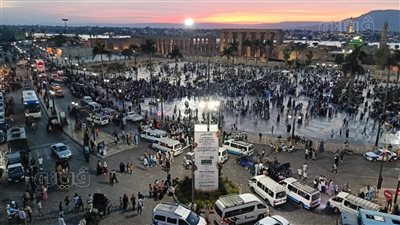 نازلين يفرحوا، إقبال على ساحة أبو الحجاح بالأقصر في ثاني أيام عيد الفطر (بث مباشر)