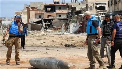  دمار هائل وقنابل غير منفجرة تزن ألف رطل، فريق أممي يرصد ما حدث في خان يونس