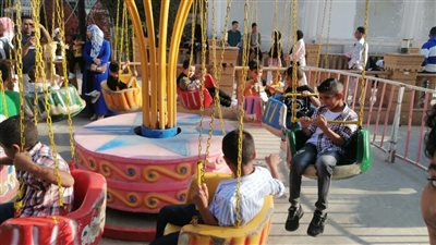 رحلة ترفيهية للأطفال الفلسطينيين الموجودين بمستشفيات منوف للاحتفال بالعيد