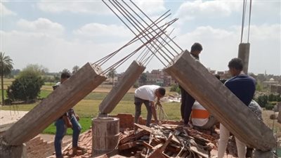 لجان تفتيشية بمراكز ومدن المنوفية لرصد وإزالة مخالفات البناء