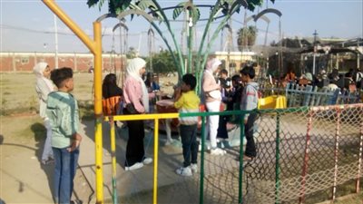 10 صور ترصد فرحة الأطفال بإجازة عيد الفطر في مراكز شباب القليوبية 