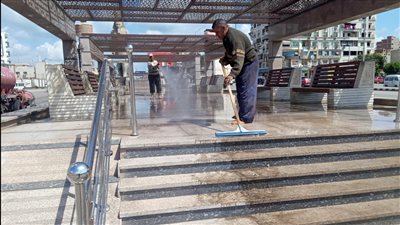  رفع 2500 طن قمامة وأتربة من شوارع المنصورة في إجازة العيد بالدقهلية 