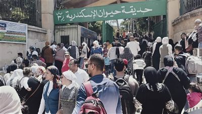 رقم قياسي في الإقبال على حديقة حيوان الإسكندرية خلال أيام عيد الفطر