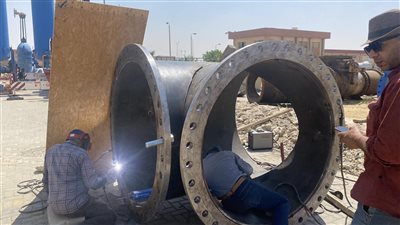  تنفيذ أعمال الإحلال والتجديد بمحطة صرف القاهرة الجديدة 