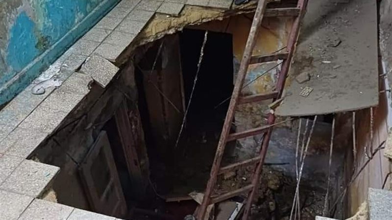 انهيار عقار بالبساتين،