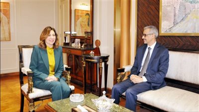 وزيرة الثقافة تناقش مع مدير منظمة 