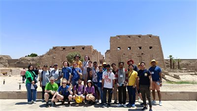 السياحة والآثار تنظم زيارة لمعبد الكرنك للمشاركين في المسابقة الدولية للبرمجة