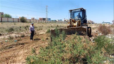 حملات نظافة وتجميل ورفع كفاءة المنطقة الصناعية بمدينة جمصة (صور)