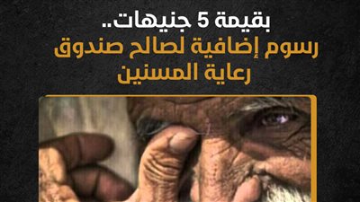 بقيمة 5 جنيهات.. رسوم إضافية لصالح صندوق رعاية المسنين (إنفوجراف)