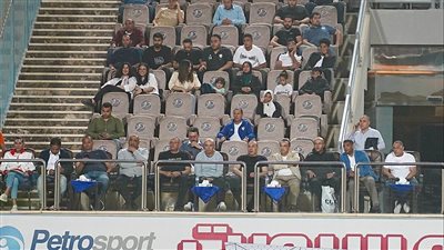 جهاز منتخب مصر يتابع مباراة إنبي والداخلية باستاد بتروسبورت