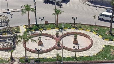 استعدادًا لأعياد الربيع، تجميل ميدان السنترال في الإسماعيلية (صور) 