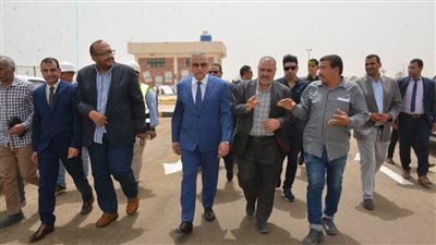 محافظ سوهاج يفتتح توسعات محطة معالجة صرف صحي إدفا