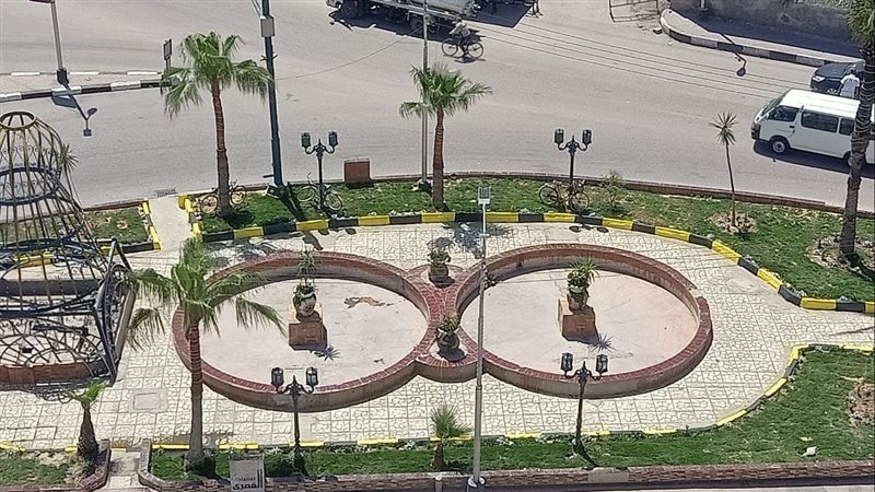 جانب من تجميل الميدان،
