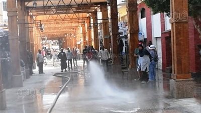 بعد حريق معرض فيلة، متابعة جاهزية منظومة الحريق والإطفاء بالسوق السياحي في أسوان (صور)