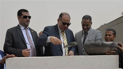 احتفالا بالعيد القومي لأسيوط، وضع حجر أساس مجمع مدارس فكرية وصم وبكم ومكفوفين بقرية البطولات