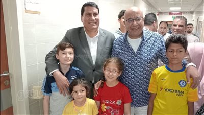 وكيل صحة بني سويف يزور المرضى الفلسطينيين بمستشفى إهناسيا 